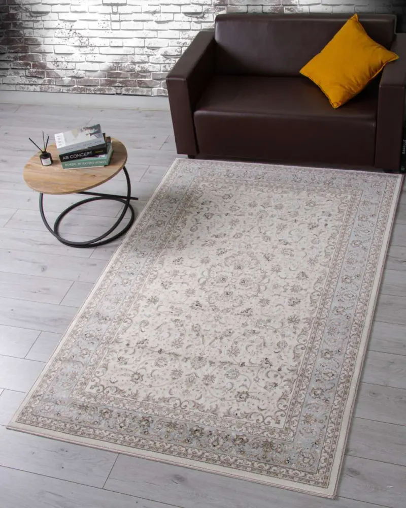 Ковер VALENCIA DELUXE F014 - CREAM-L.BLUE - Прямоугольник 2 на 3_preview_3