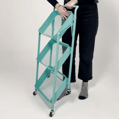 Этажерка NIKA, голубая (бирюзовый)_16