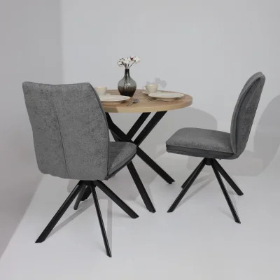 Стул SMART-R 360, g22 GRAPHITE шенилл LUX - d10 HEMATITE LUX\черный_4