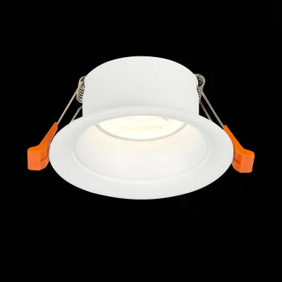 Св-к встр. Белый GU10 1*50W  D89xH40 220V Без ламп Встраиваемые светильники фотография