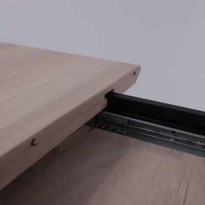 Стол ВЕЙВ раздвижной, 120(160)*80*75, дуб беленый/черный (ПрР-3 DSW (02) КСЕ/Р-80)_23