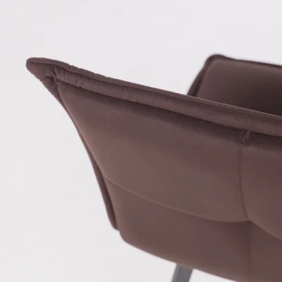 Кресло РУБИК U Velutto 24 темно-коричневый велюр/черный_20