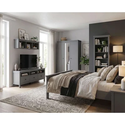 Спальня Сага, серый. Комплект №5_2