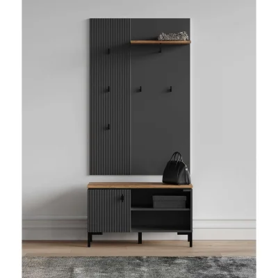 Н.м. "SAN GIMIGNANO" тумба KOM1D, к.Антрацитовый+Дуб нокс/ф.Антрацитовый+Готика_4