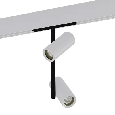 Магнитный трековый светильник Белый LED 1*16W 3000K 1 100Lm Ra>90 36° IP20 D45xH240 48V SKYLINE 48_4