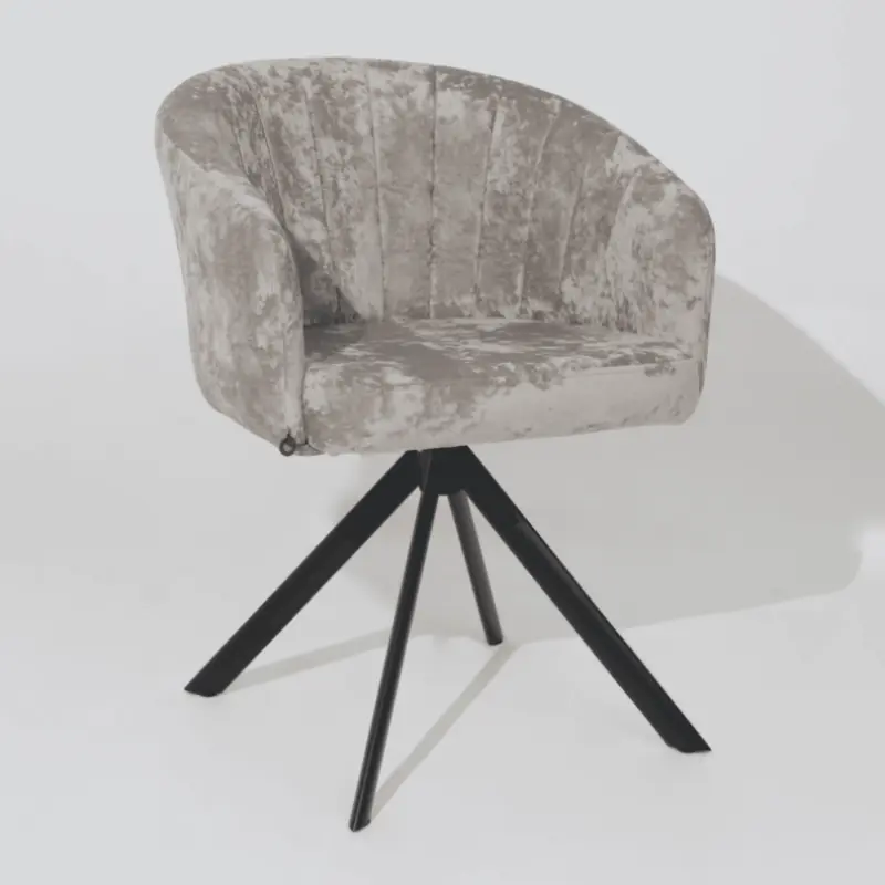Стул SHELLY-R 360, m04 GREY BEIGE LUX\черный_preview_4
