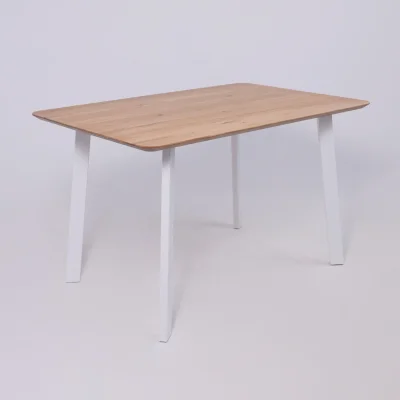 Стол МАЙОН, 120*80*74, дуб натуральный/белый (ПР-2 DSW (Т27) (02) КС-60)_12