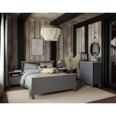 Спальня Сага, ясень + серый. Комплект №3_16