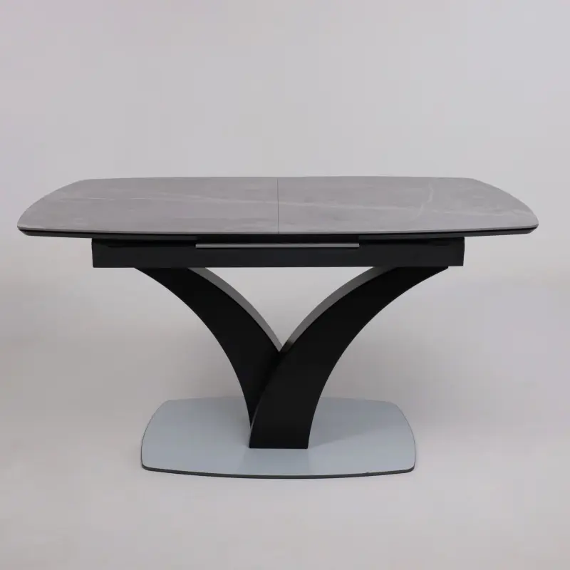 Стол НОТР ДАМ MODERNE, керамика 0 кат. 1400(1800)*850, Камень серый Greys Grey/Черный матовый_preview_19