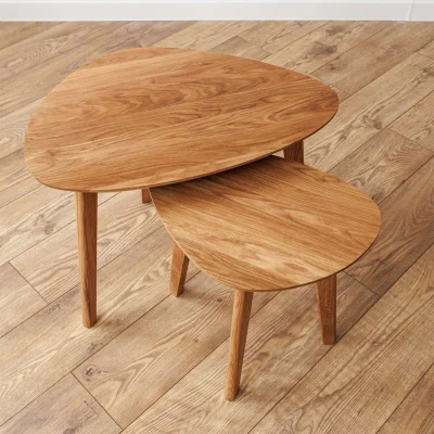 Стол журнальный DROOP-50, дуб натуральный/натуральный_9