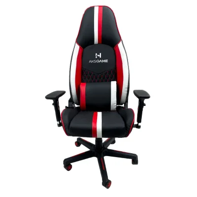 Кресло поворотное BOLID, ECO, черный/белый/красный_4