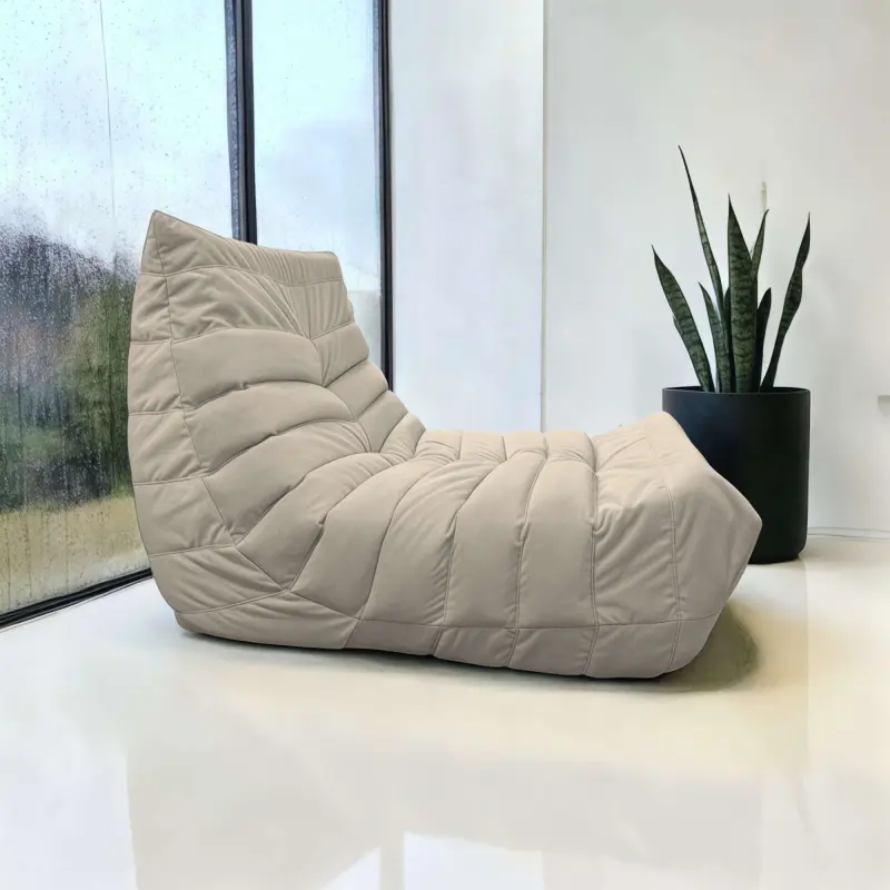 Бескаркасное кресло Француз SLIM BeanBag 70*35 / микровелюр, Латте_preview_2