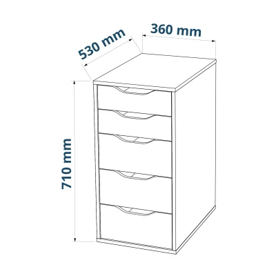 Стол письменный Ингар 2/55, белый, 1400*750*550_9