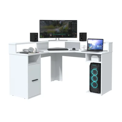 Стол компьютерный SKILL-09, белый_2