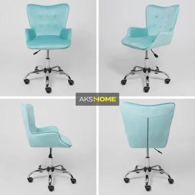 Кресло поворотное BELLA, велюр/мятный_2