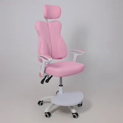 Кресло поворотное LOLU, ткань, розовый_12