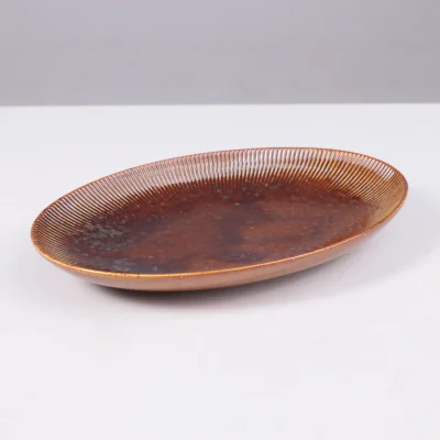 Блюдо овальное AURORA, фарфор,каштановый, 30,5*20*4,2см_2