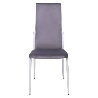 Стул DENVER, светло-серый велюр HLR-20/белый_2