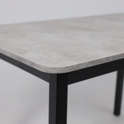 Стол TIRK RADIAL-110, раздвижной 110(142)х70, Серый сланец/Чёрный_17