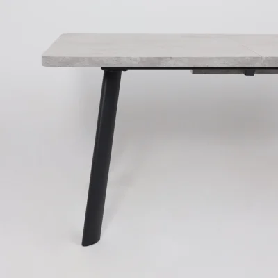 Стол LEON LUX RADIAL-180, раздвижной 180(240)х95, Серый сланец/Чёрный_10