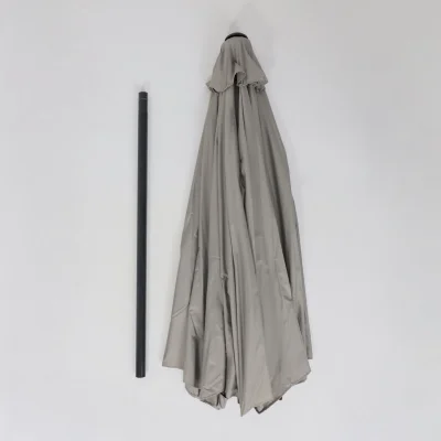 Комплект садовой мебели SUNBEAM (стол 1шт, 6 кресел, зонт 1шт), серый/черный_32