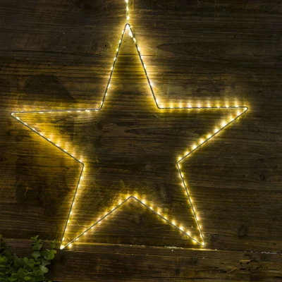 Светодиодный декор AKS тип 4 ( Звезда 40см 104LED, 3АА ) фотография