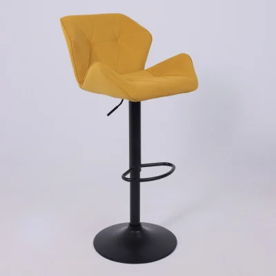 Кресло барное BERLIN GB, Velutto 56 горчичный велюр/черный_12
