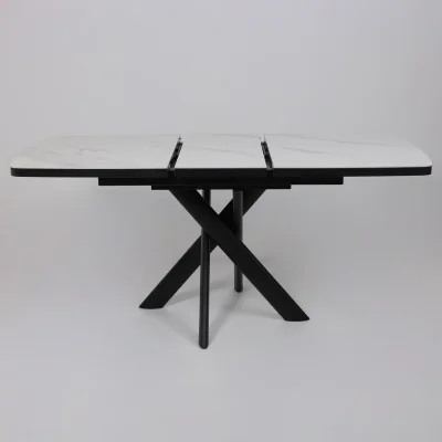 Стол LEONEL-130, раздвижной 130(165)х85, CALAKATTA ST CER/Черный_21