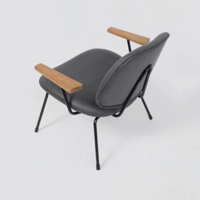 Кресло RUDO, экокожа винтажный черный WATUSI 16/черный_17