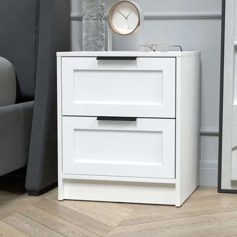Тумба прикроватная КОНЦЕПТ Тренд КТ-ТК1-57, к.Белый/ф.Белый (В572хШ477хГ451мм)_preview_3