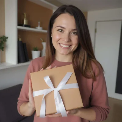 Подарочный бокс №2 (Бокал для вина (2 шт.) + Ароматическая свеча + Подарочная упаковка)_4