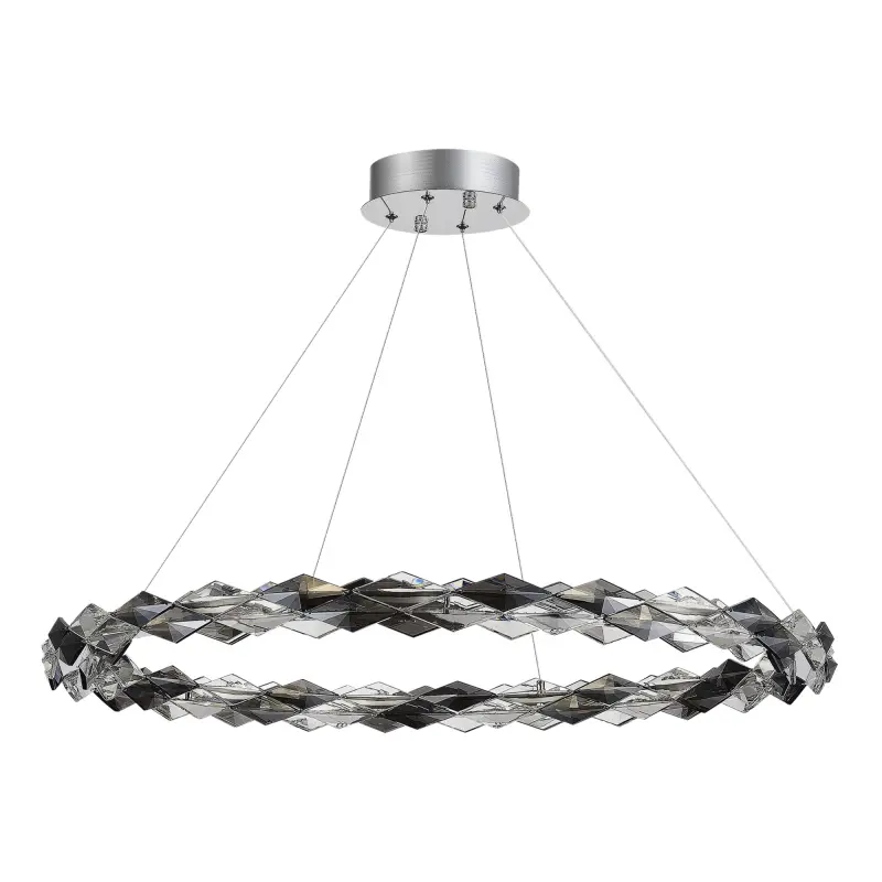 Люстра подвесная ST-Luce Хром/Прозрачно-Дымчатый LED 1*30W 3000K DIAMANTA_preview_2