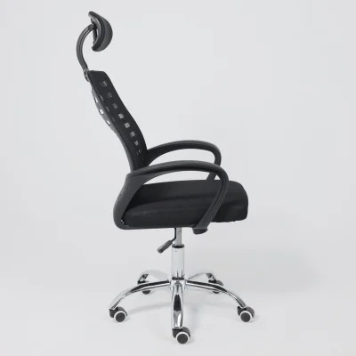 Кресло рабочее CONSUL NEW, ткань/сетка, черный (с подголовником)_15