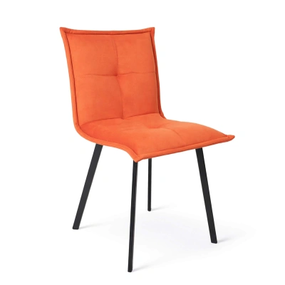 Кресло РУБИК U, Velutto 27 терракотовый велюр/черный фотография