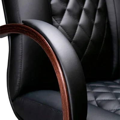 Кресло PARMA A Laguna (орех темный) кожа/компаньон (черная), мультиблок_4