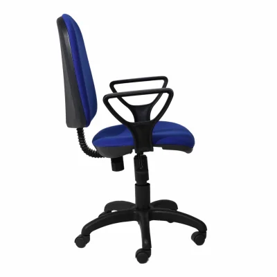 Кресло Престиж+ (Ткань, Мебельная, ТК-10 (синий+черн), г/п 140, ПВМ, PL 600, гольф, ролик ст.)_4