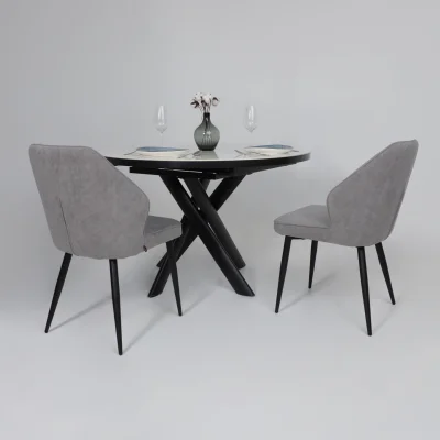 Стул MICHAEL, b22 GREY LUX\черный_4