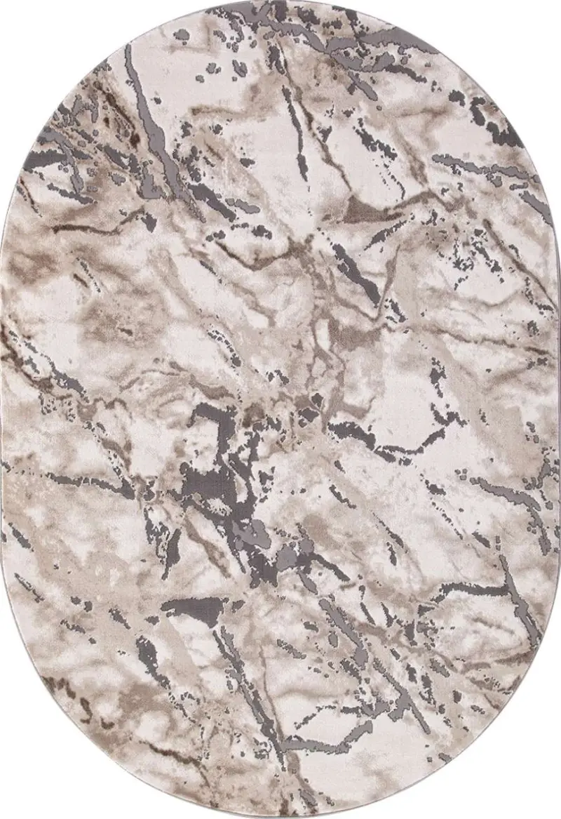 Ковер ARMINA 03819A - GREY / BROWN - Овал 1.6 на 2.3_preview_2