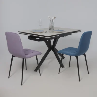 Стул AV 406-N, синий бархат Confetti deep ocean/черный_4