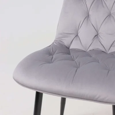 Стул ASTRA, 2, светло-серый велюр HLR-20/черный_11