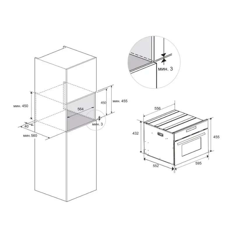 Компактный духовой шкаф с СВЧ Haier HMX-BDC399B_preview_4