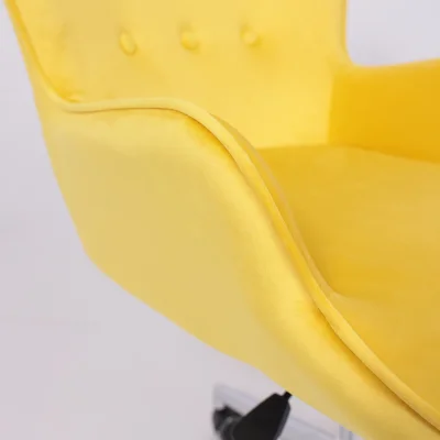 Кресло поворотное BELLA, велюр/желтый_6