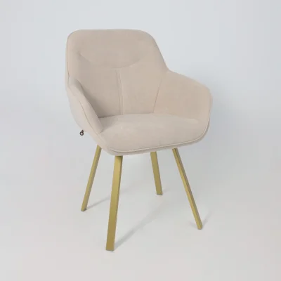 Стул ROMEO 360, b03 CREAM LUX\золото_14