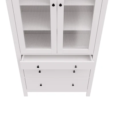 Шкаф с витриной САГА 90 МОРУ, белый (2.08.16.250.1 RU)_4