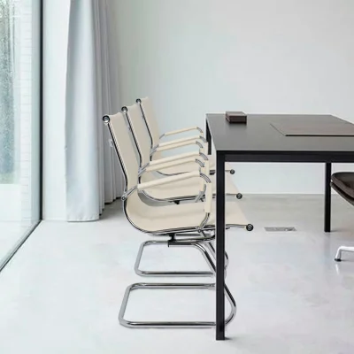 Кресло DUNE, экокожа, кремовый_9