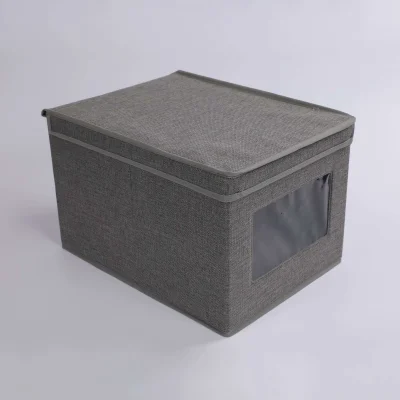 Контейнер для хранения MACKENZIE-2, с крышкой, серый, 30*30*15,5см_3