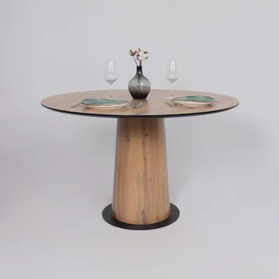 Стол AV 1317, HPL+МДФ, нераздвижной 1200 Дуб Вотан/черный_6