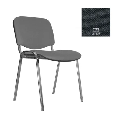 Стул на раме ISO CHROME С-38, ткань, темно-серый_6