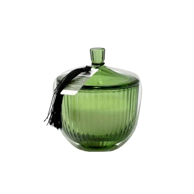 Ароматическая свеча SMOKED WOOD & MAPLE в стекле, Д95 Ш95 В112 фотография