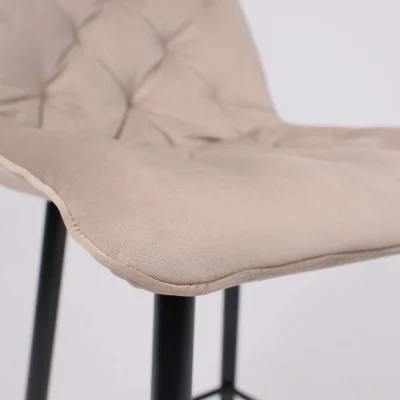 Стул барный VITO, бежевый велюр HLR-08/черный_14